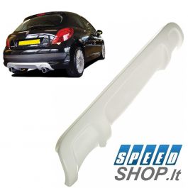 Peugeot 207 galinio bamperio dvigubas difuzorius